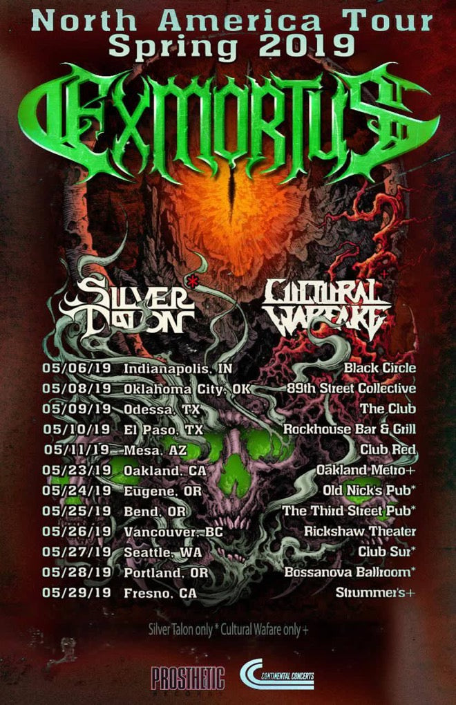 New Silver Talon Dates Added on Exmortus' Spring 2019 Tour